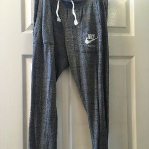 Gray Nike Ankle Length Joggers